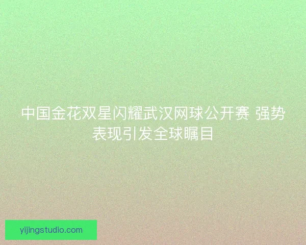 中国金花双星闪耀武汉网球公开赛 强势表现引发全球瞩目